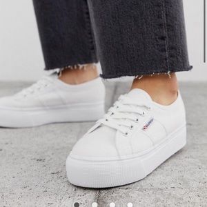 Superga Platform Sneakers White